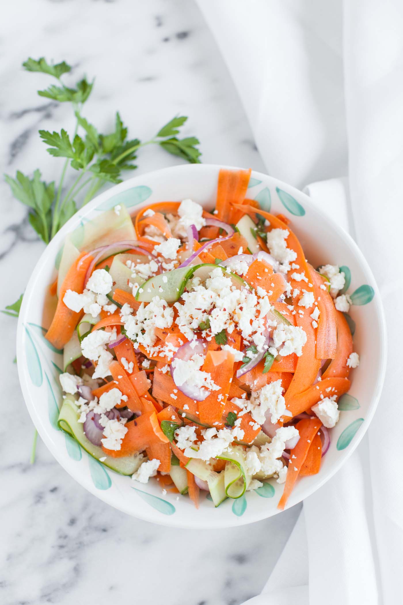 Shredded Carrot & Cucumber Salad