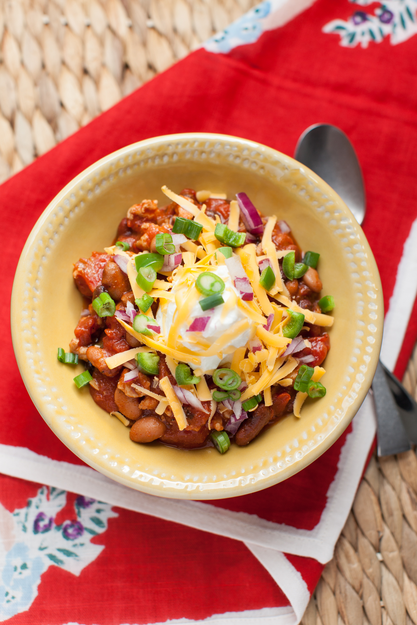 Three Bean Chicken Chili