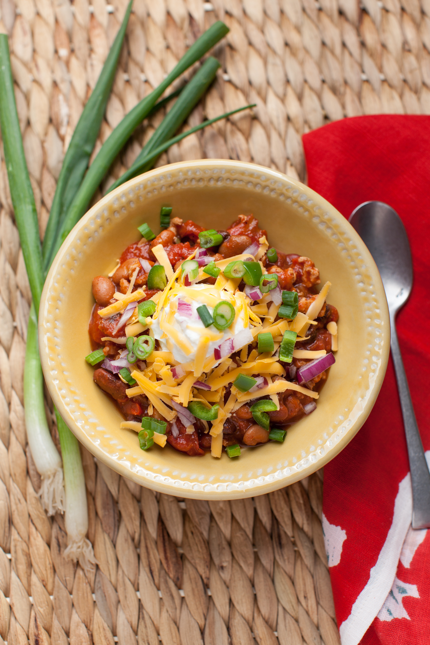 Three Bean Chicken Chili