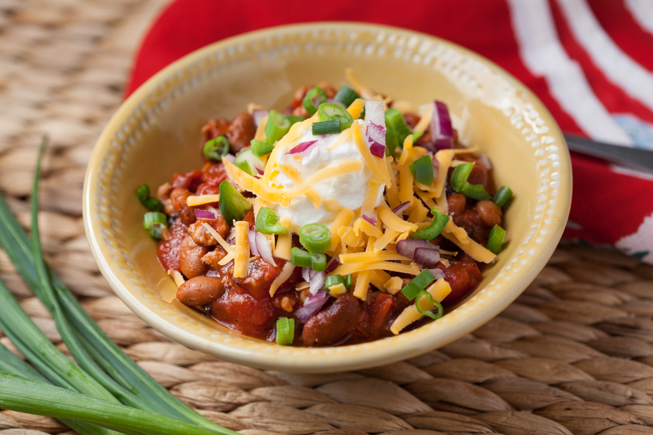 Three Bean Chicken Chili