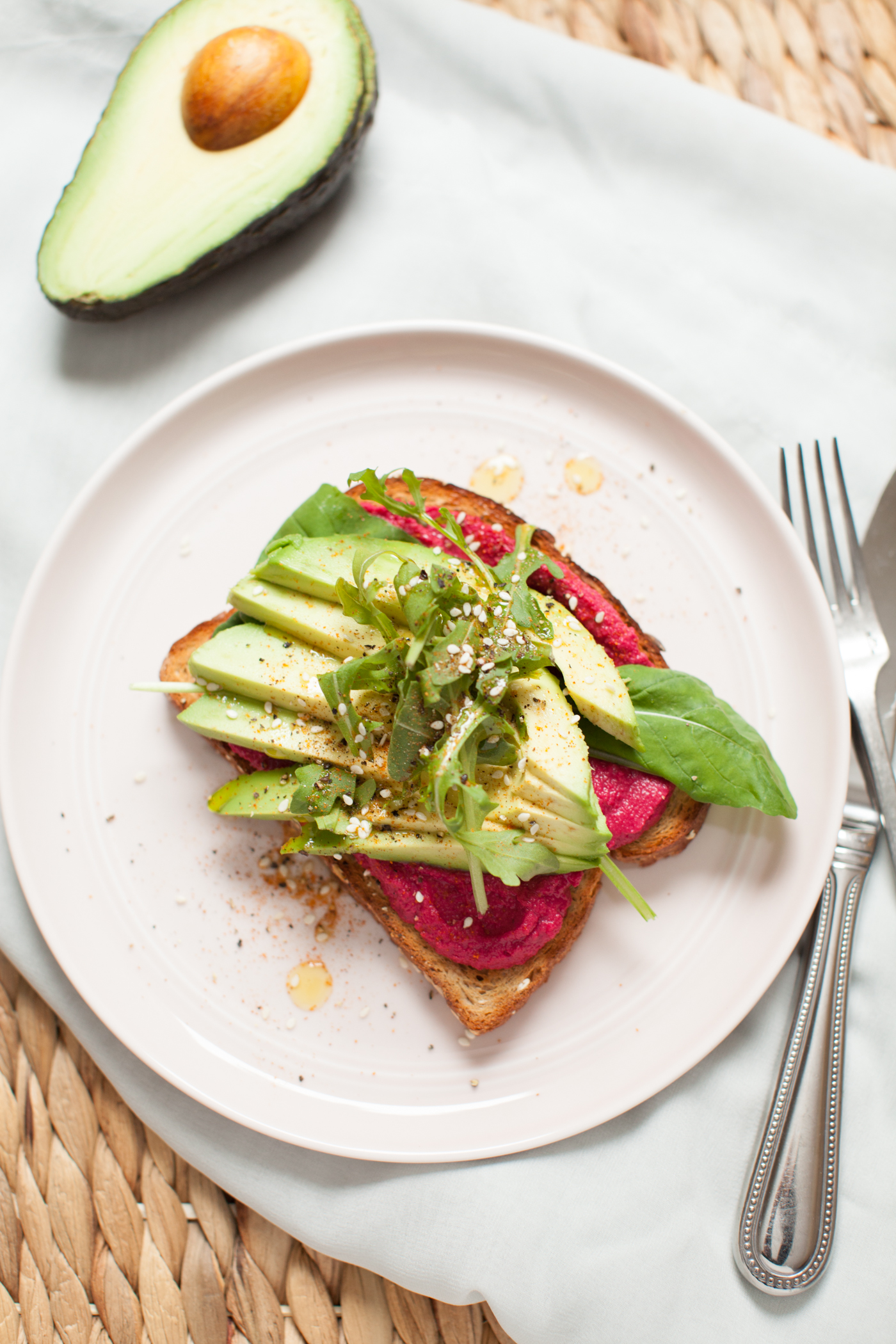 Avocado Hummus Toast