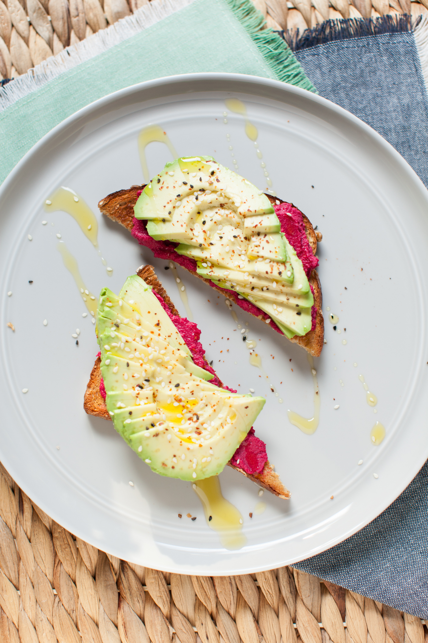 Avocado Hummus Toast