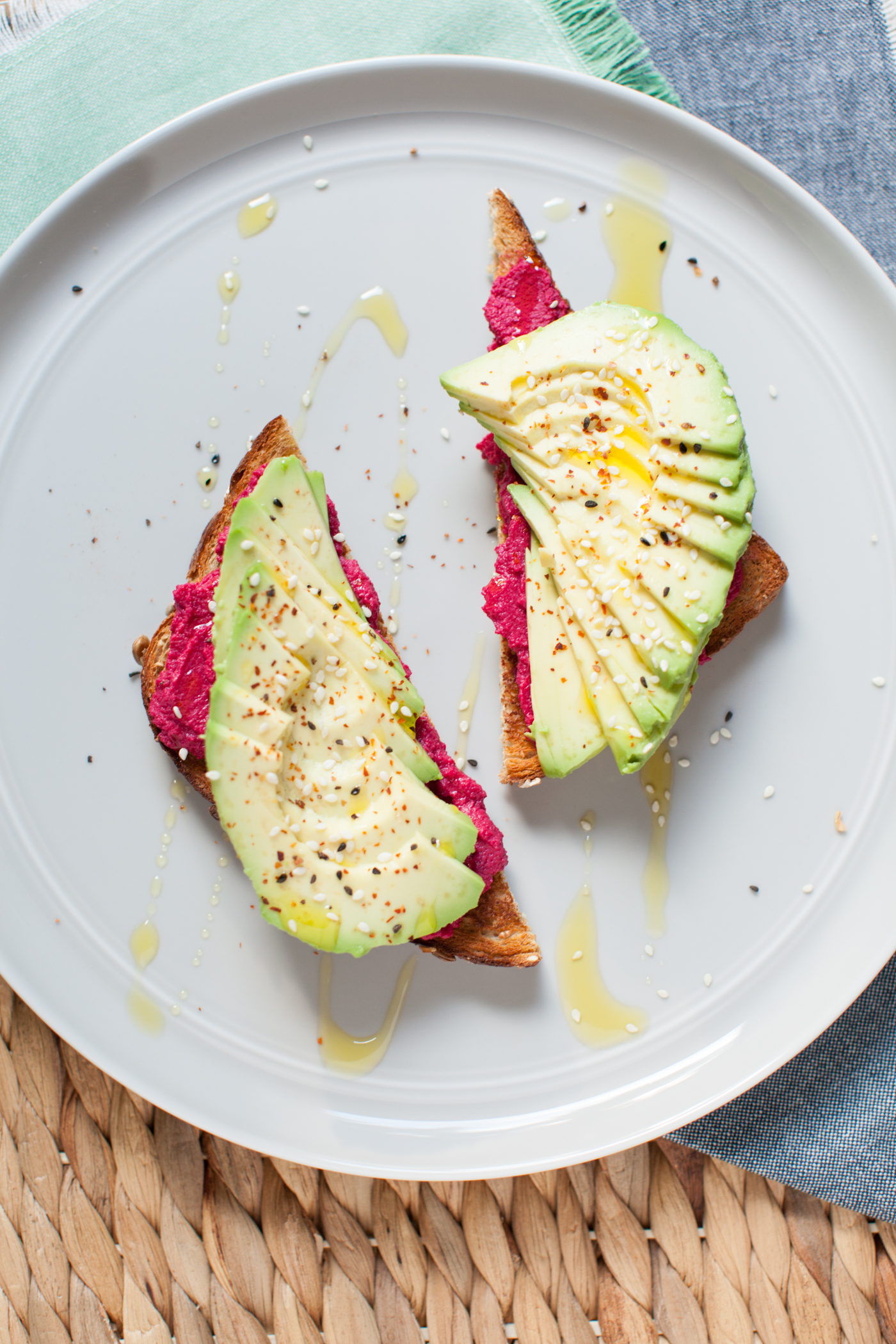 Avocado Hummus Toast