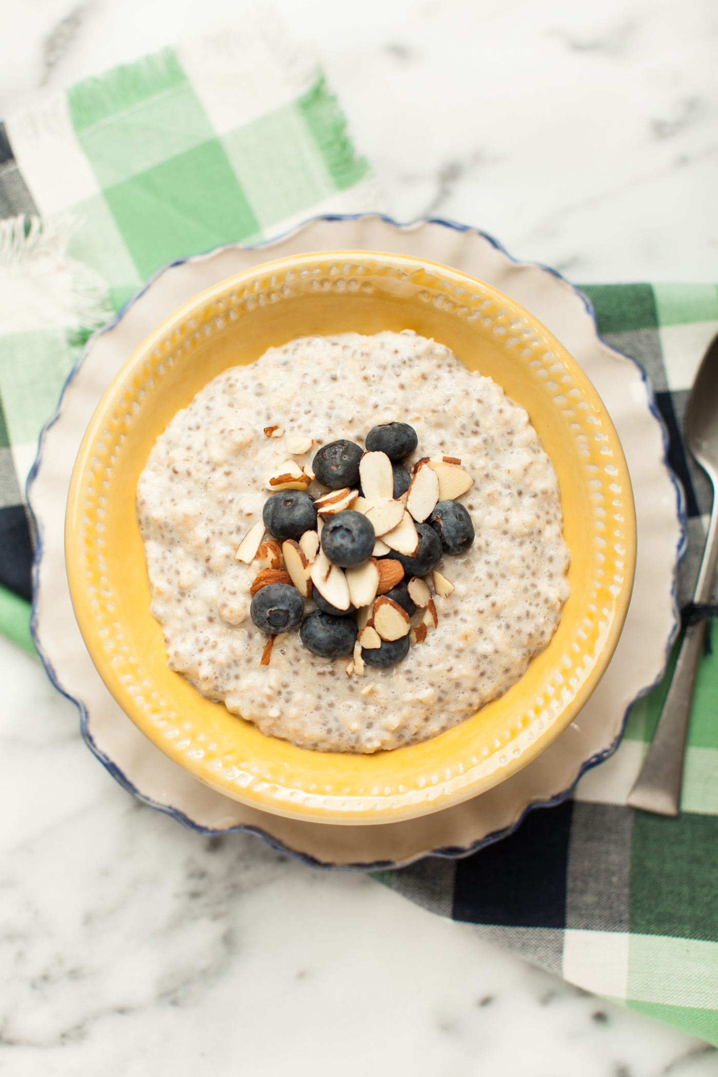 Warm Chia and Oat Pudding