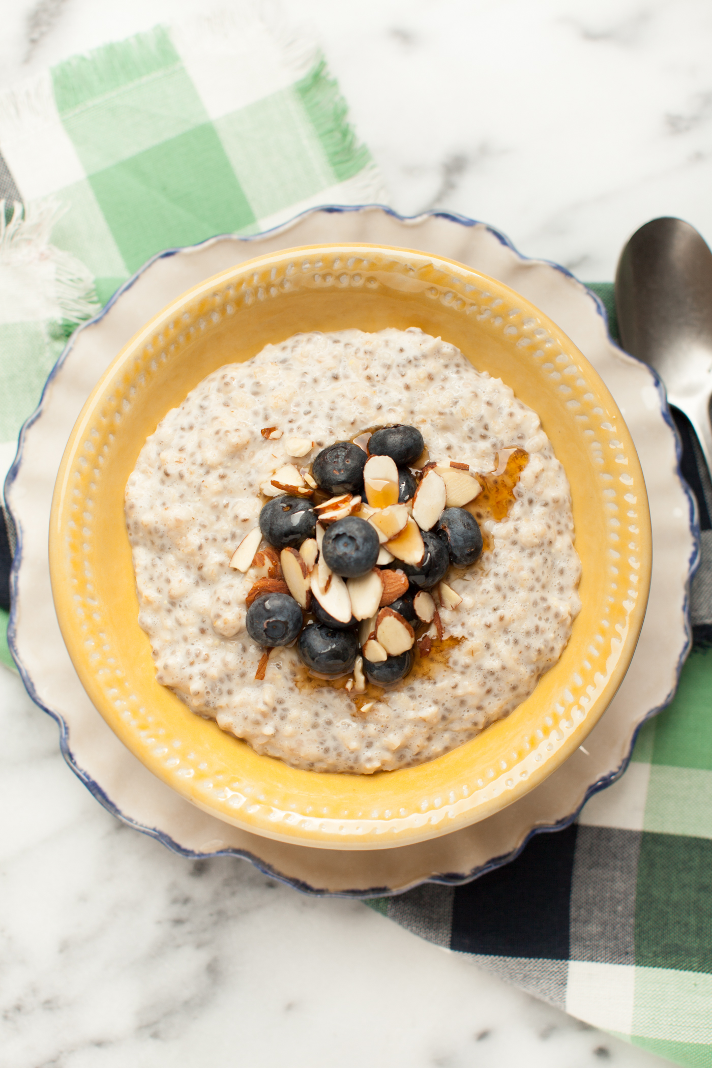 Warm Chia and Oat Pudding