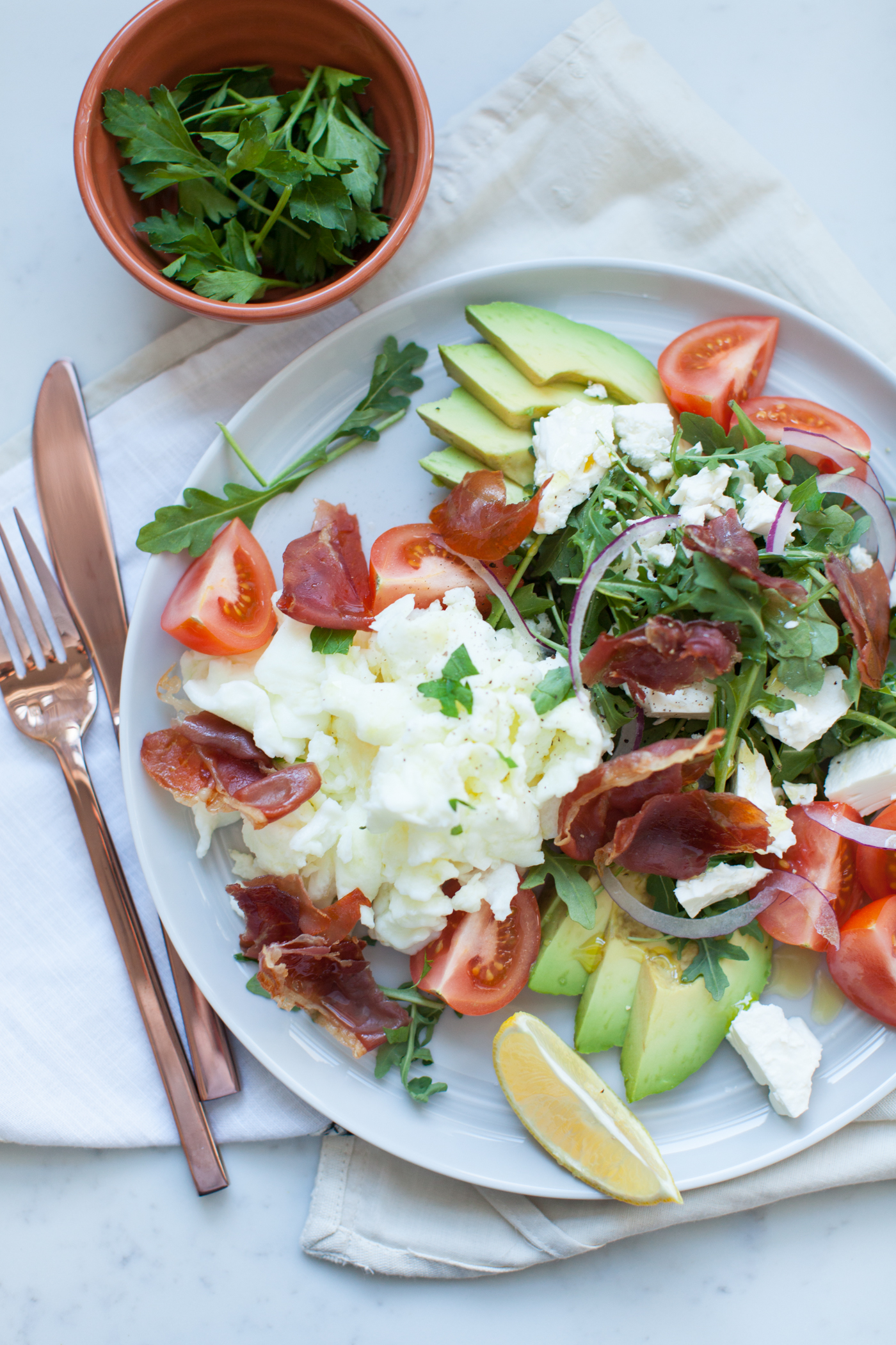 Crispy Prosciutto Breakfast Salad