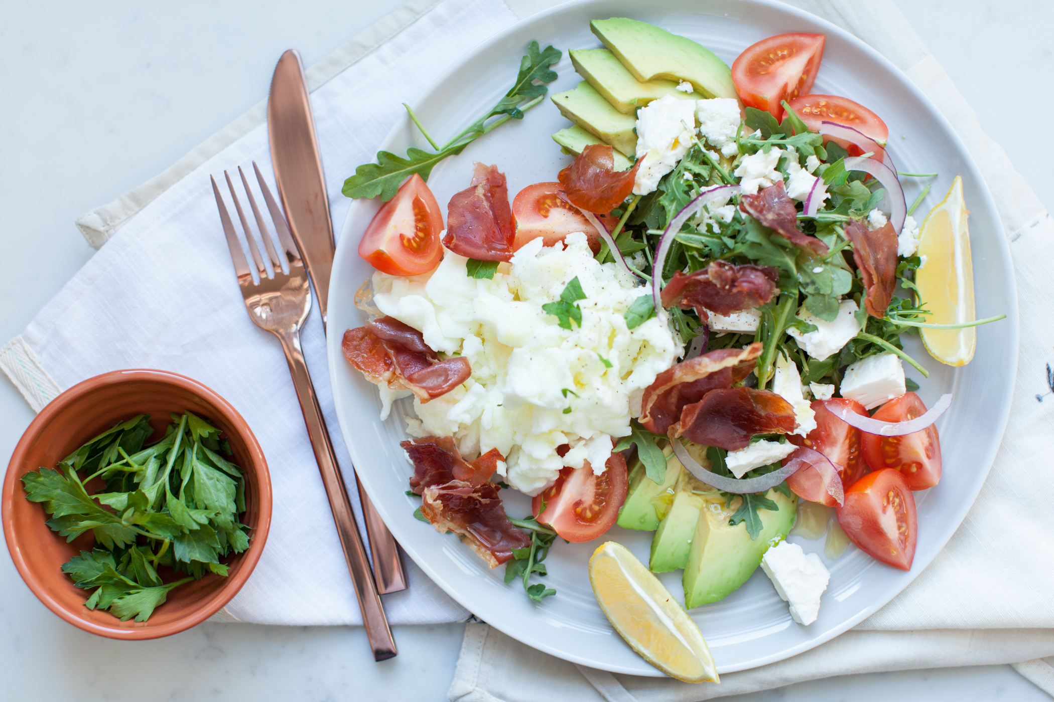 Crispy Prosciutto Breakfast Salad